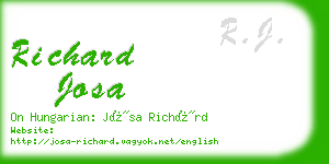 richard josa business card